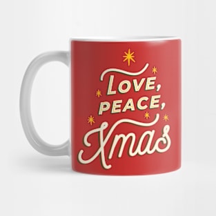 Love peace christmas Mug